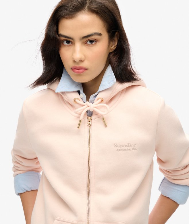 Superdry Sudadera Con Capucha Cremallera Y Logo Essential