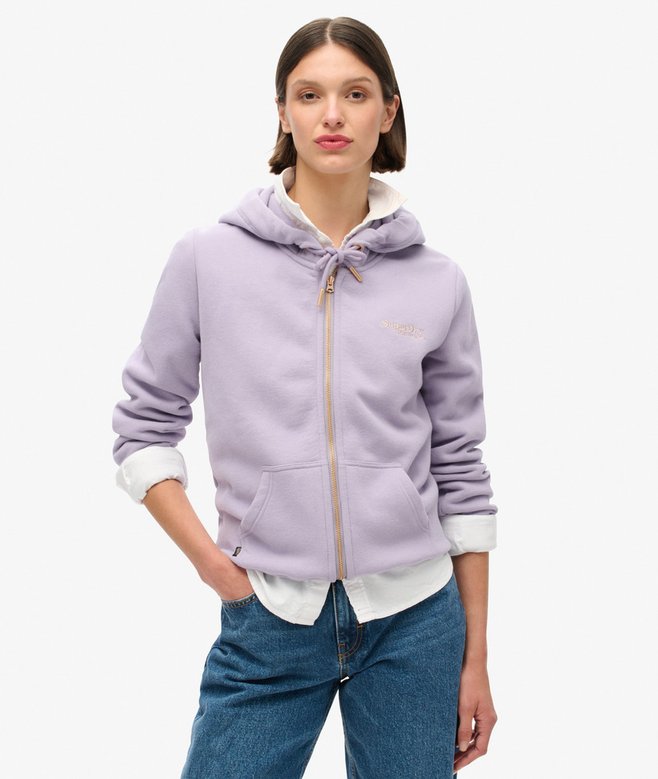 superdry Sudadera con capucha cremallera y logo Essential