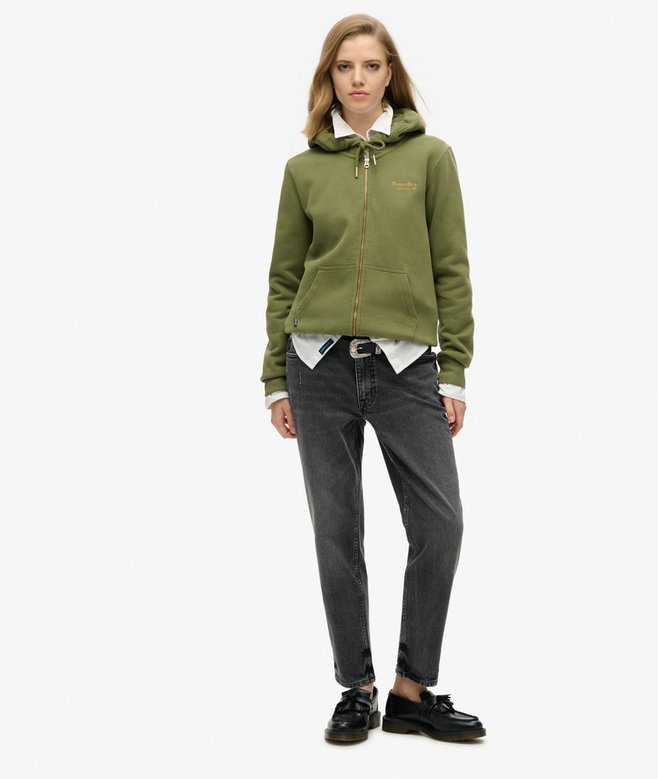 Superdry Sudadera Con Capucha Cremallera Y Logo Essential