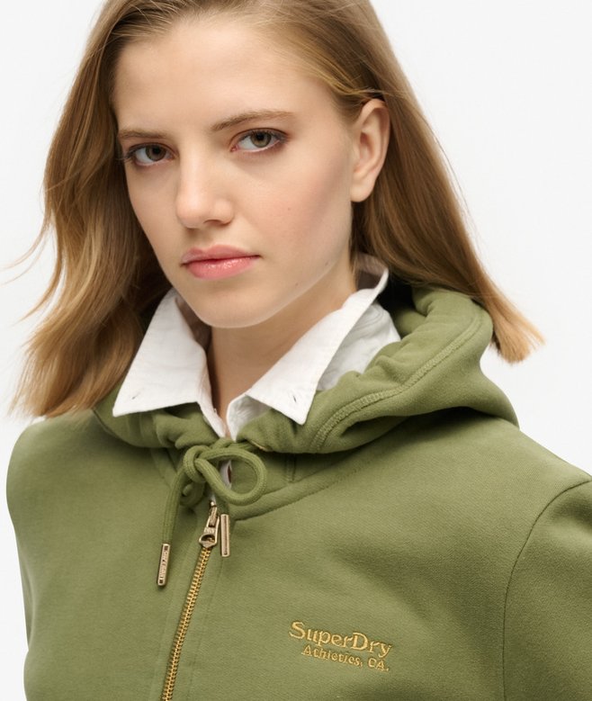 Superdry Sudadera Con Capucha Cremallera Y Logo Essential