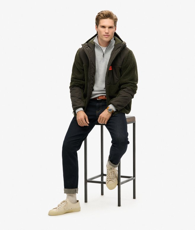 Superdry Sudadera Con Capucha De Borreguillo Expedition Hybrid