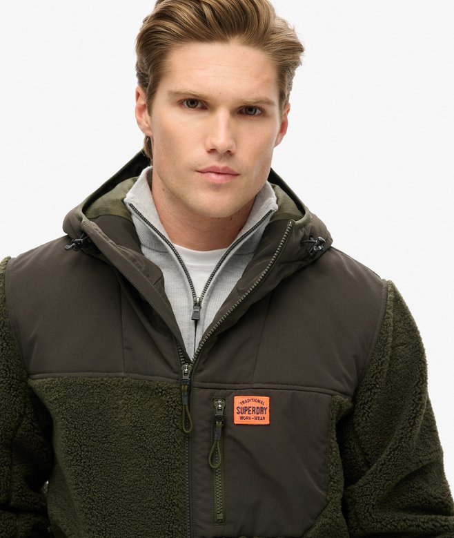 Superdry Sudadera Con Capucha De Borreguillo Expedition Hybrid