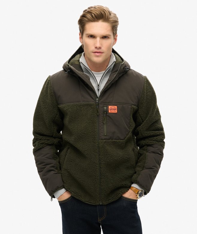 Superdry Sudadera Con Capucha De Borreguillo Expedition Hybrid