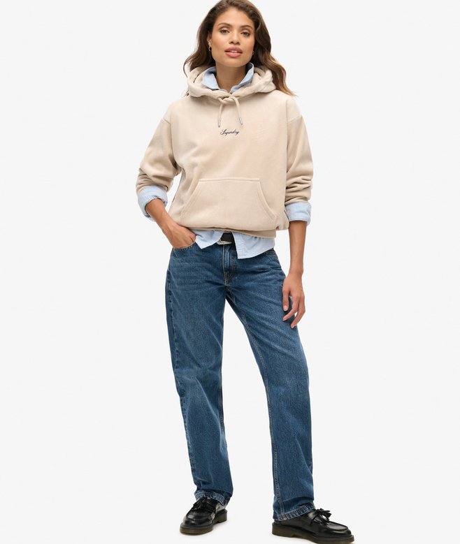 Superdry Sudadera Con Capucha De Velvetón De Corte Holgado Country Club