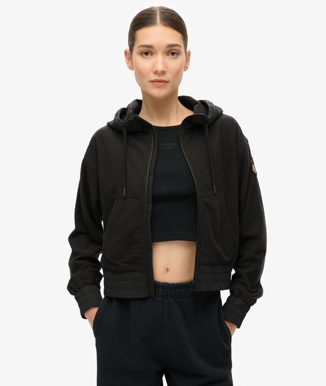 superdry Sudadera con capucha en tejido polar de rejilla Sport Tech