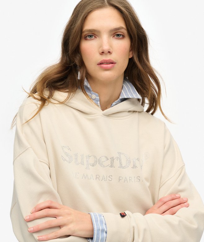 Superdry Sudadera Con Capucha Holgada Y Acabado Metalizado Venue