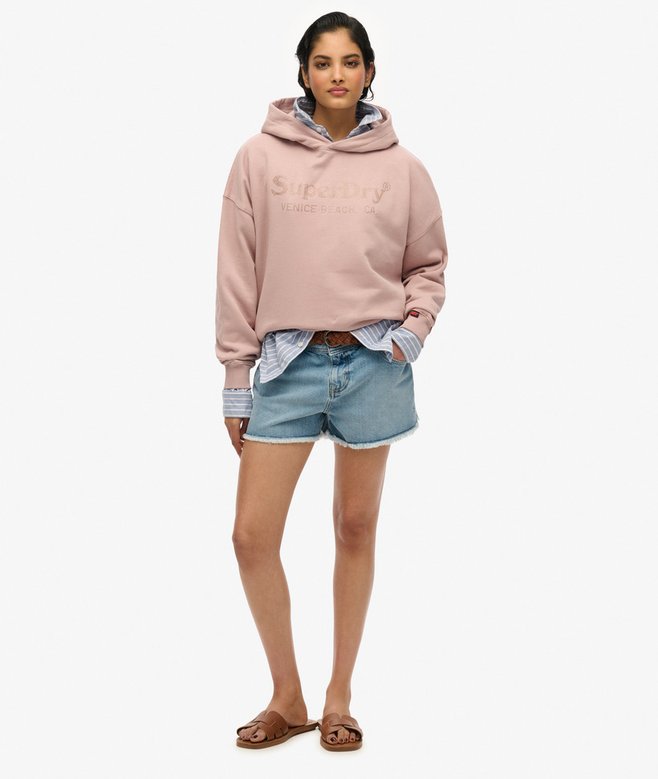 Superdry Sudadera Con Capucha Holgada Y Acabado Metalizado Venue