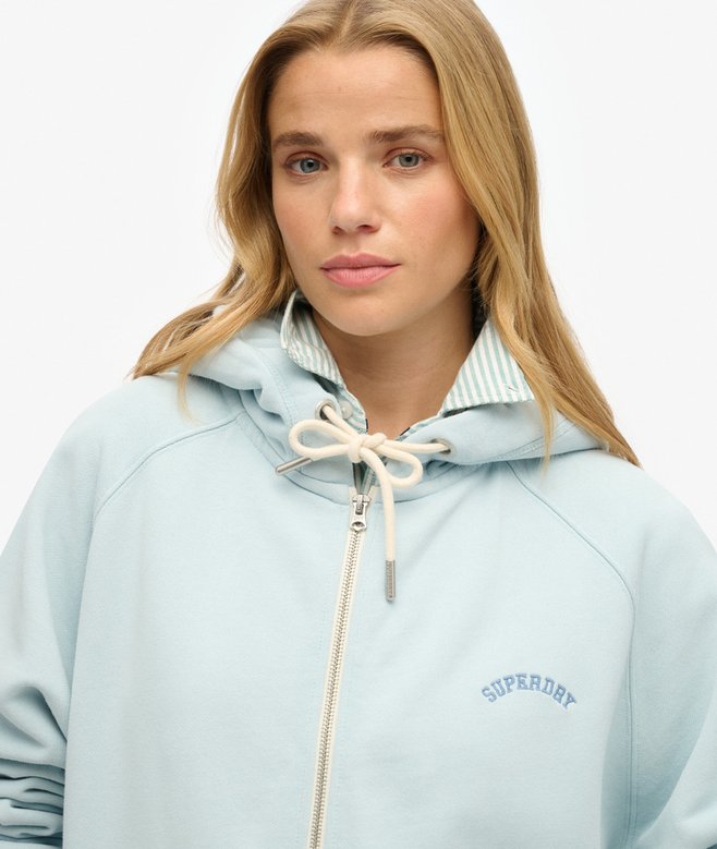 Superdry Sudadera Con Capucha Manga Reglán Cremallera Y Logo Esssential