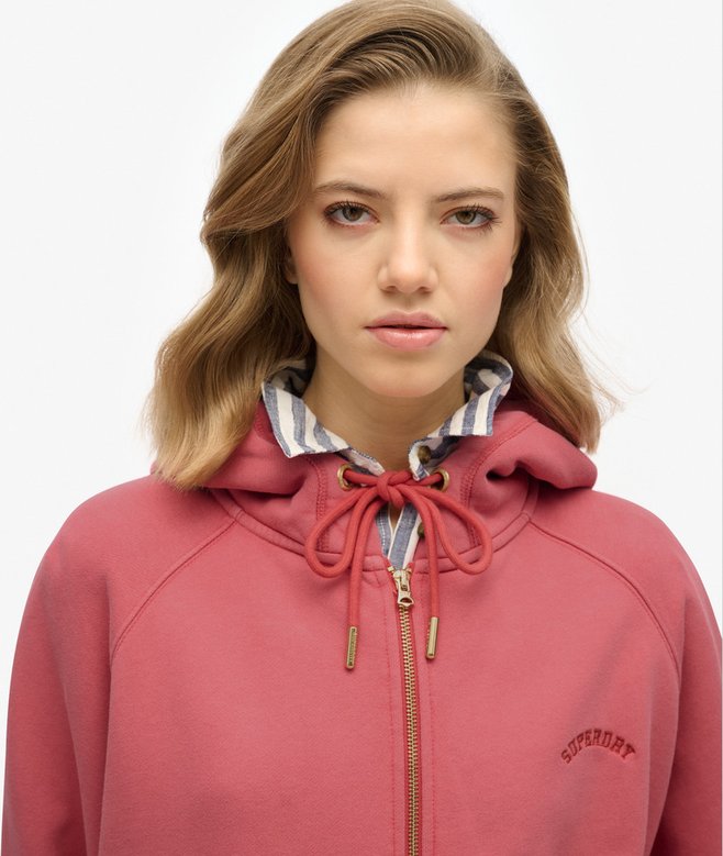 Superdry Sudadera Con Capucha Manga Reglán Cremallera Y Logo Esssential