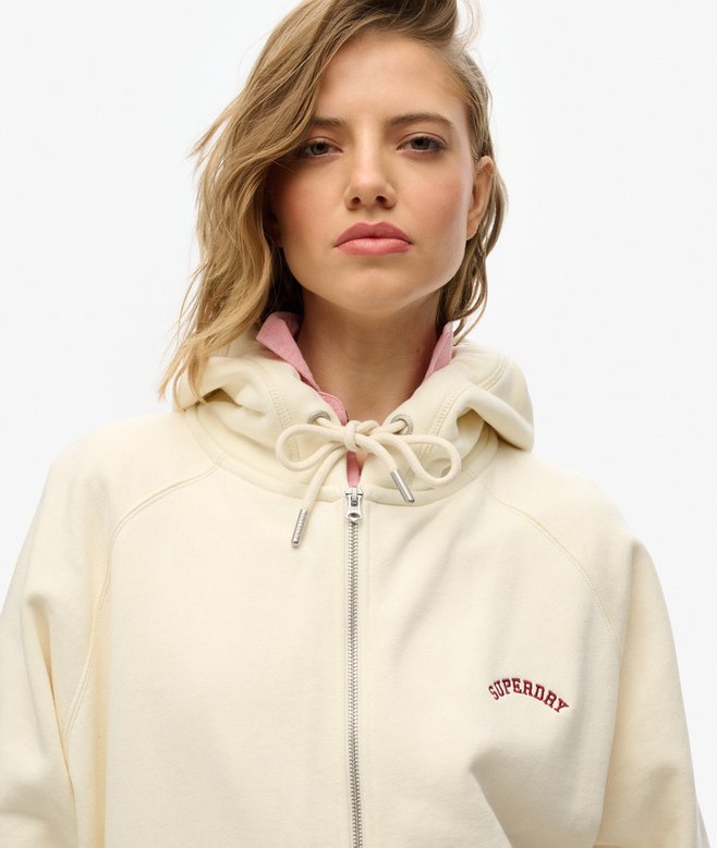 Superdry Sudadera Con Capucha Manga Reglán Cremallera Y Logo Esssential
