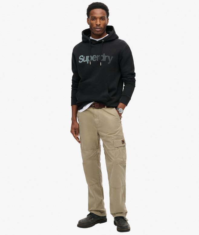 Superdry Sudadera Con Capucha Suelta Con Efecto Descolorido Y Logotipo Core