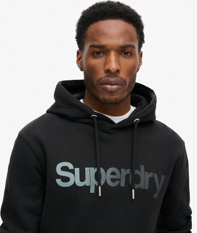 Superdry Sudadera Con Capucha Suelta Con Efecto Descolorido Y Logotipo Core