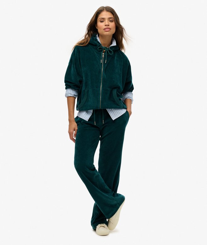 Superdry Sudadera Con Capucha Y Cremallera De Velvetón