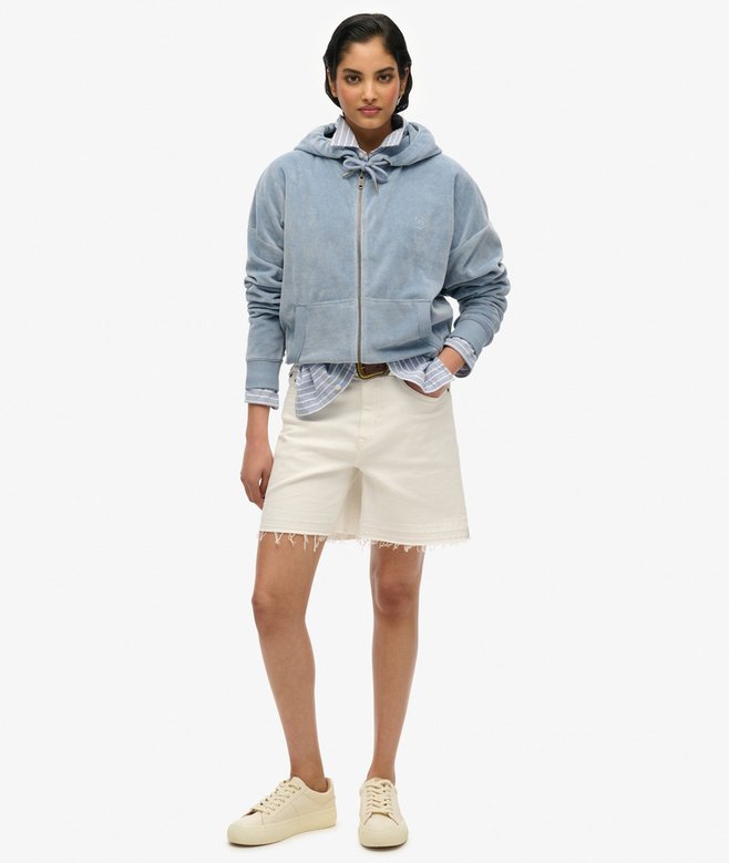 Superdry Sudadera Con Capucha Y Cremallera De Velvetón