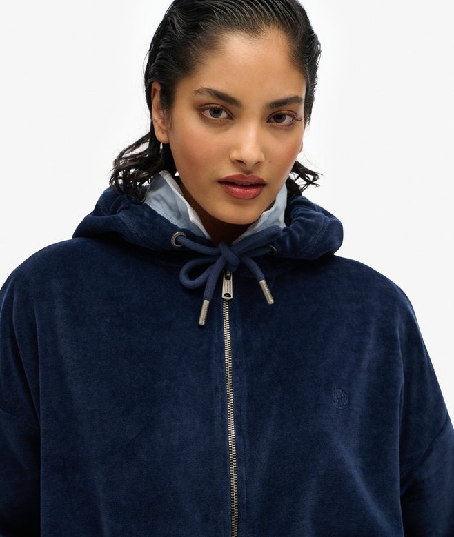 Superdry Sudadera Con Capucha Y Cremallera De Velvetón