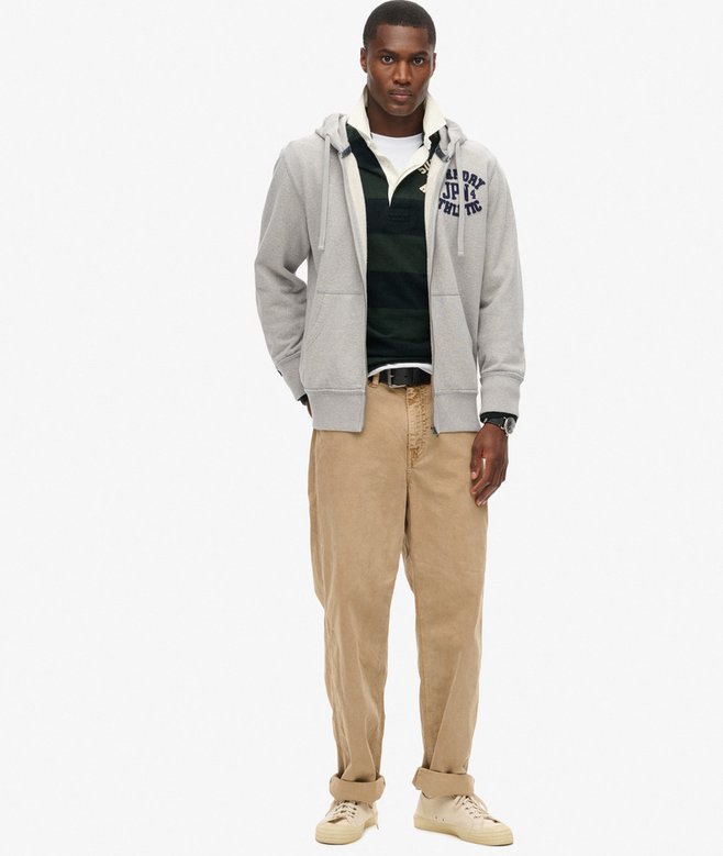 Superdry Sudadera Con Capucha Y Cremallera Vintage Athletic