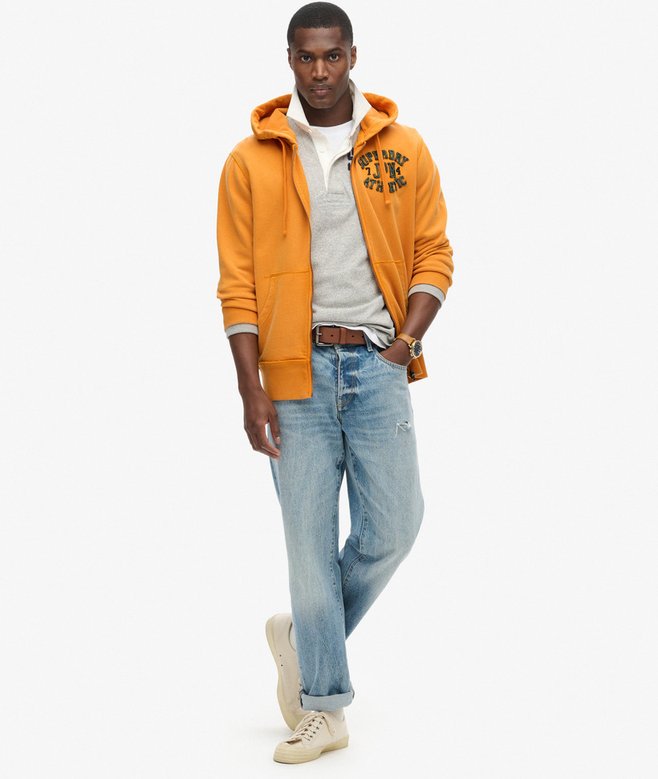 Superdry Sudadera Con Capucha Y Cremallera Vintage Athletic