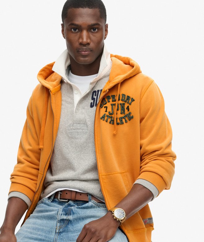 Superdry Sudadera Con Capucha Y Cremallera Vintage Athletic