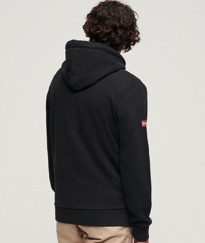 Superdry Sudadera Con Capucha Y Gráfico Flocado Workwear