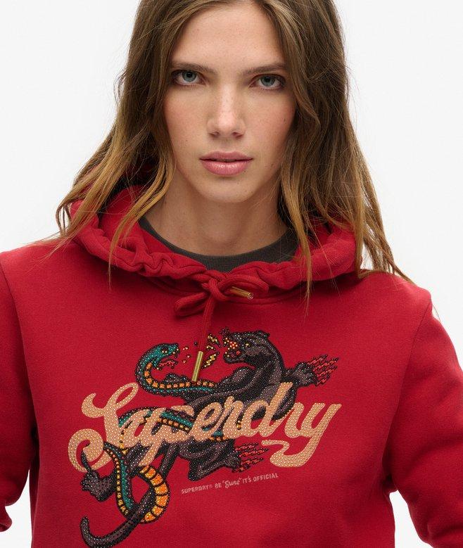 Superdry Sudadera Con Capucha Y Gráfico Tattoo Script