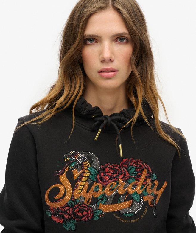 Superdry Sudadera Con Capucha Y Gráfico Tattoo Script