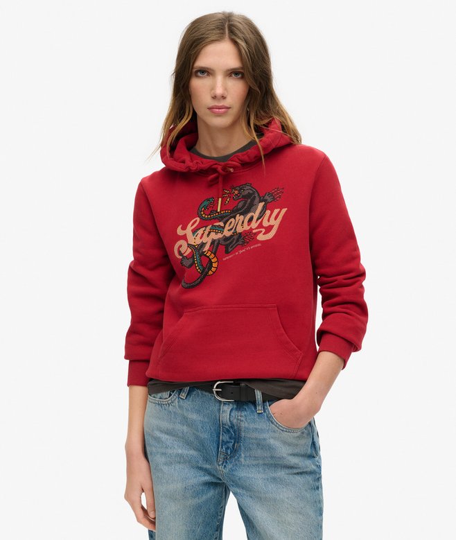superdry Sudadera con capucha y gráfico Tattoo Script