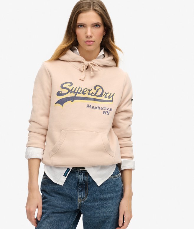 superdry Sudadera con capucha y logotipo gráfico brillante