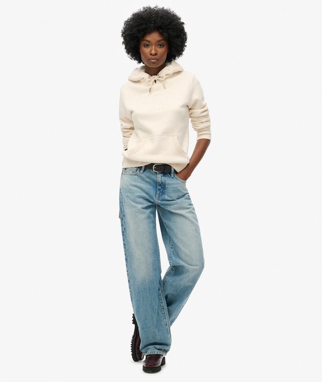 Superdry Sudadera Con Capucha Y Logotipo Metalizado Luxe