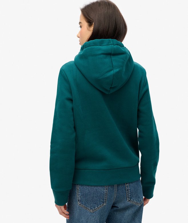 Superdry Sudadera Con Capucha Y Logotipo Metalizado Luxe