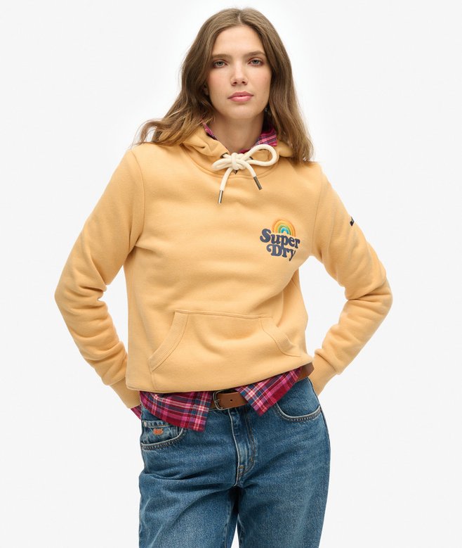 superdry Sudadera con capucha y logotipo Vintage Rainbow