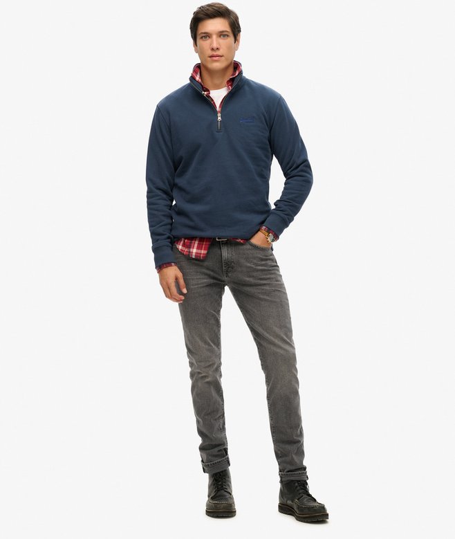 Superdry Sudadera Con Cuello Panadero Con Logotipo Essential