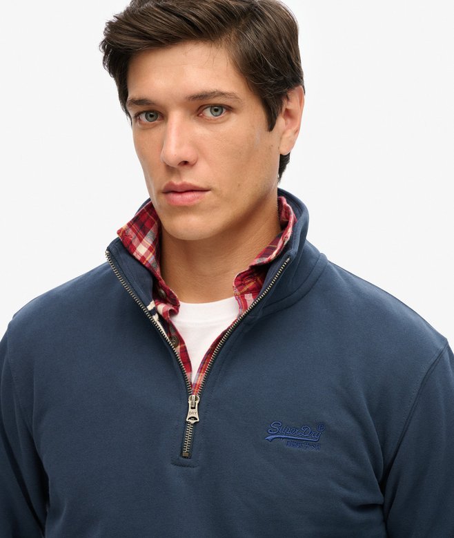 Superdry Sudadera Con Cuello Panadero Con Logotipo Essential