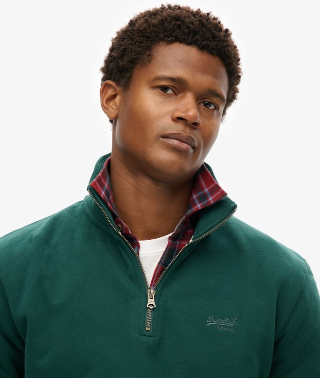 Superdry Sudadera Con Cuello Panadero Con Logotipo Essential