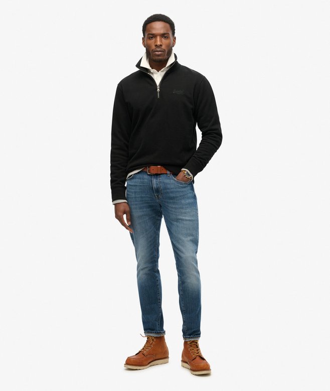 Superdry Sudadera Con Cuello Panadero Con Logotipo Essential