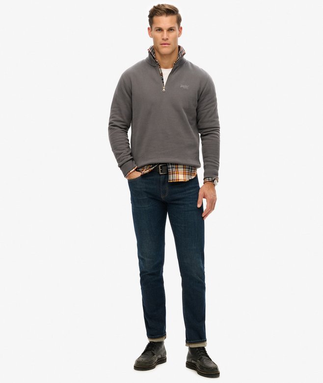 Superdry Sudadera Con Cuello Panadero Con Logotipo Essential