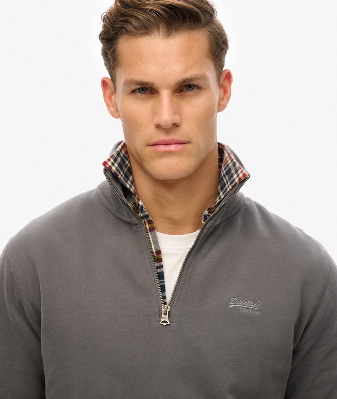 Superdry Sudadera Con Cuello Panadero Con Logotipo Essential