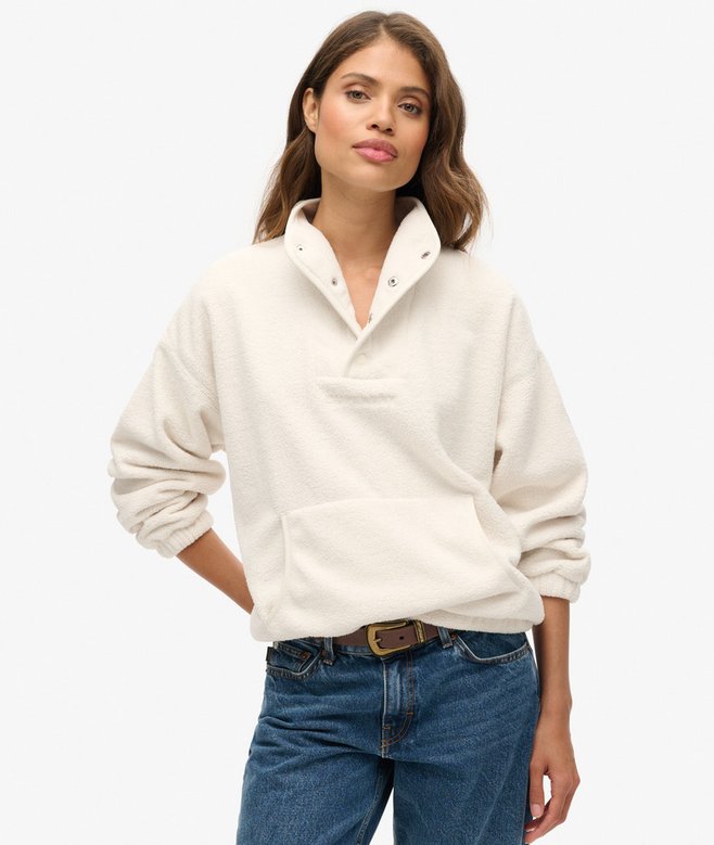 superdry Sudadera con cuello panadero Sport Tech Sherpa