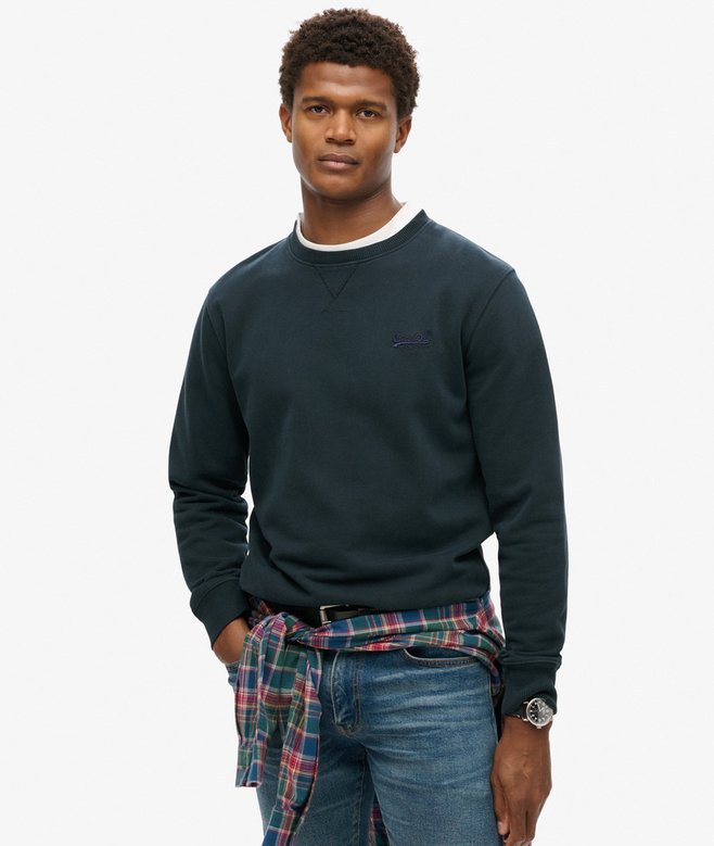 superdry Sudadera con cuello redondo y logotipo Essential