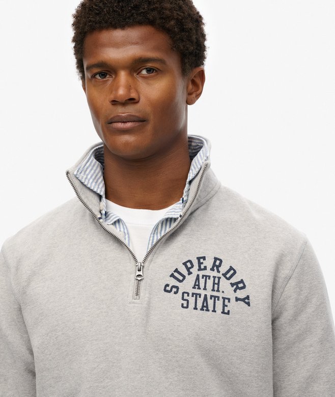 Superdry Sudadera Con Media Cremallera Athletic Essentials