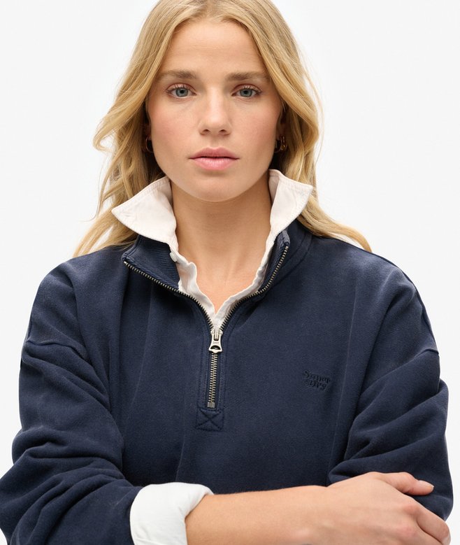 Superdry Sudadera Con Media Cremallera Athletic Essentials
