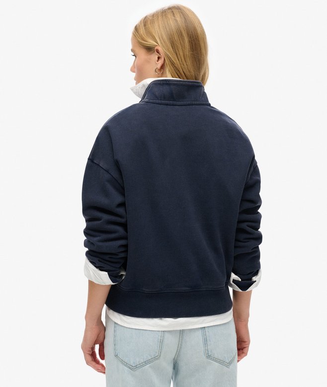Superdry Sudadera Con Media Cremallera Athletic Essentials