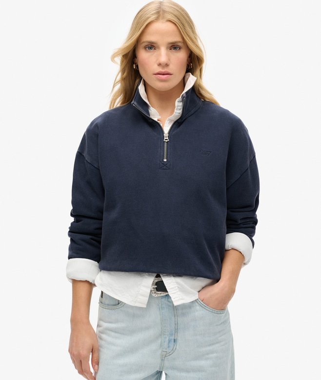 superdry Sudadera con media cremallera Athletic Essentials