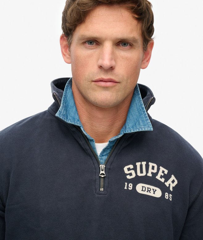 Superdry Sudadera Con Media Cremallera Athletic Essentials
