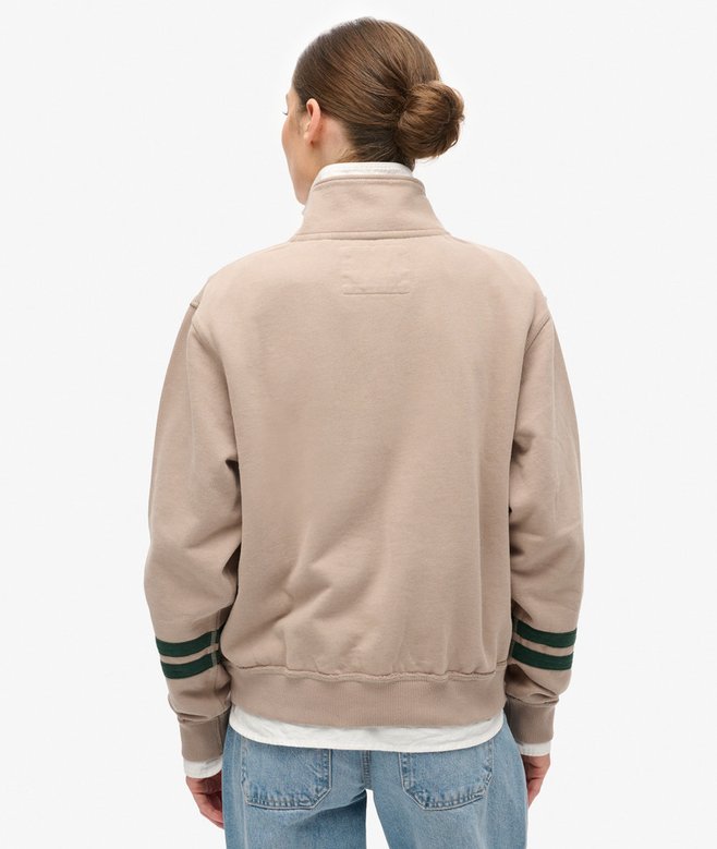 Superdry Sudadera Con Media Cremallera Y Aplicación Athletic Essentials