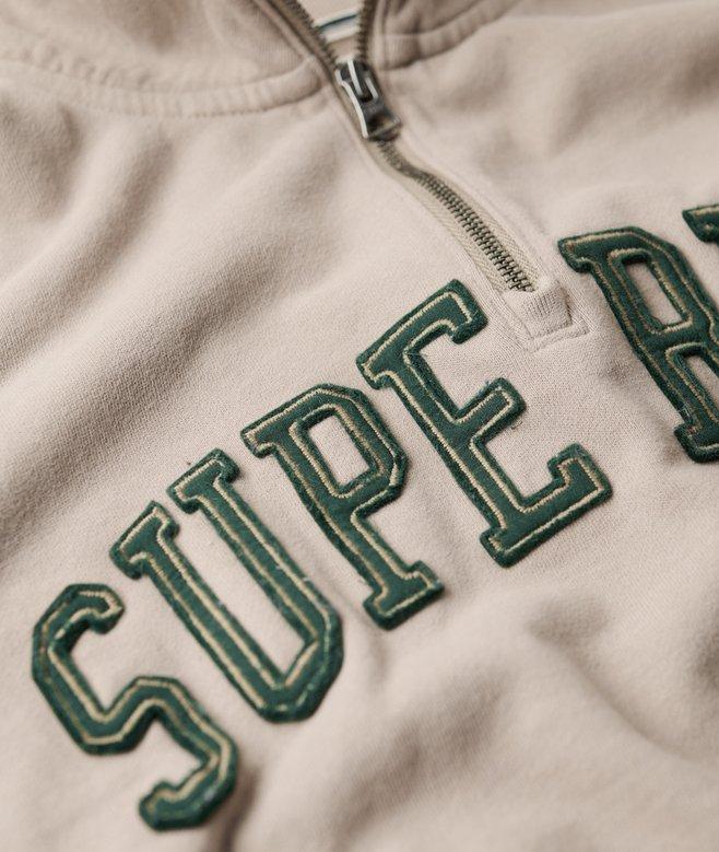 Superdry Sudadera Con Media Cremallera Y Aplicación Athletic Essentials