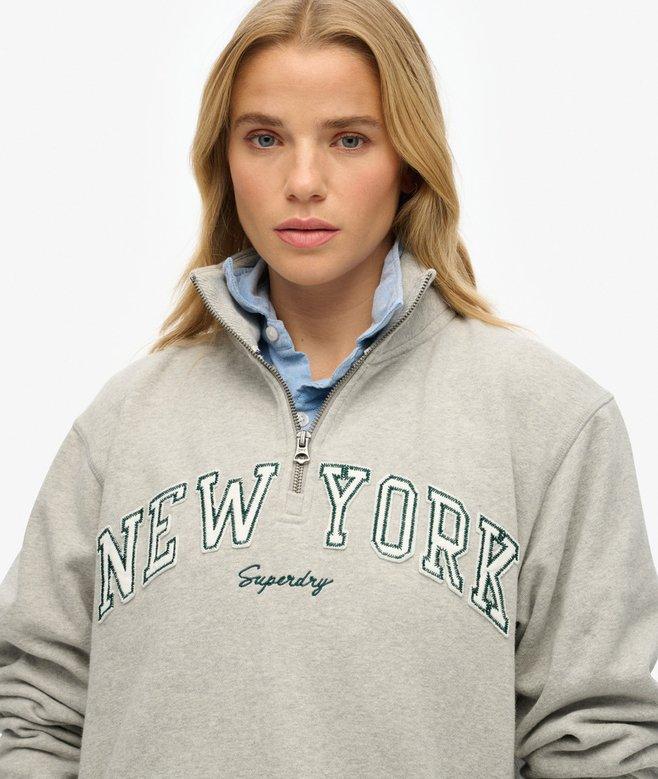 Superdry Sudadera Con Media Cremallera Y Aplique Athletic Essentials
