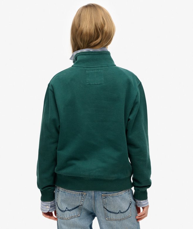 Superdry Sudadera Con Media Cremallera Y Aplique Athletic Essentials