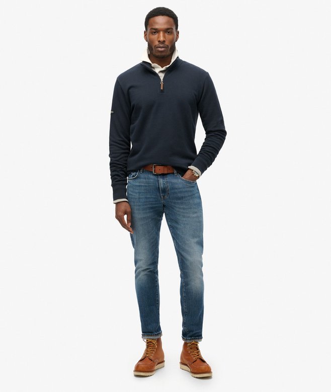 Superdry Sudadera Con Media Cremallera Y Logotipo Core