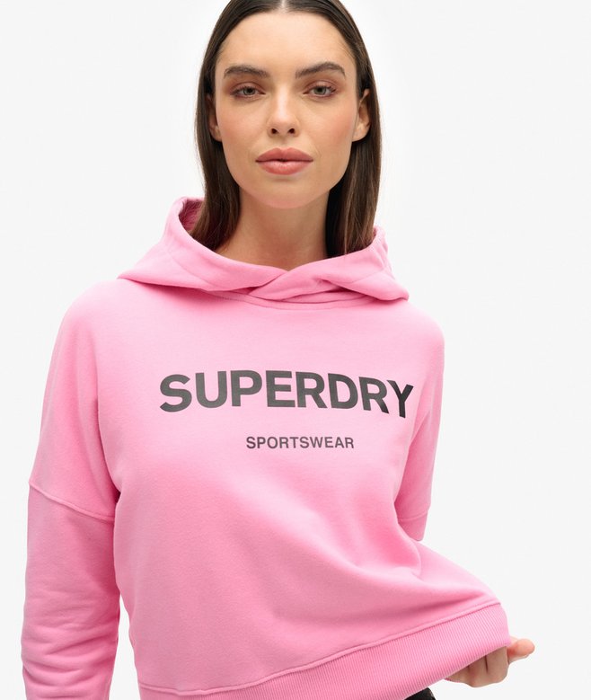 Superdry Sudadera Core Sport Corta De Corte Cuadrado Con Capucha