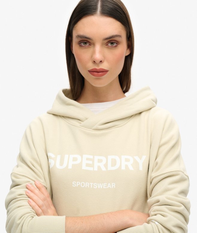 Superdry Sudadera Core Sport Corta De Corte Cuadrado Con Capucha